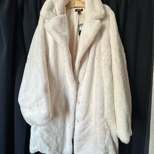 Torrid White Teddy Jacket